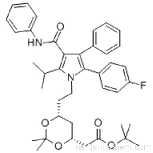 tert-butyl (4R, 6R) -2 - [[[6- (2-4-fluorofenyl) -5-isopropyl-3-fenyl-4- (fenylkarbamoyl) pyrrol-l-yl] etyl] -2,2- dimetyl-l, 3-dioxan-4-yl] acetat CAS 125971-95-1